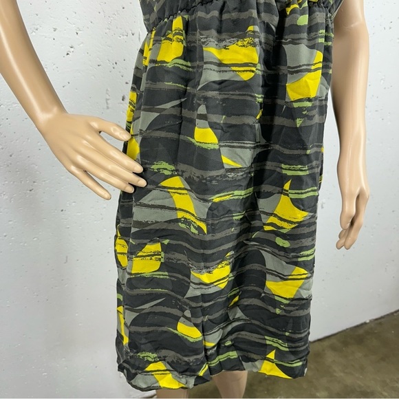 Anthropologie Size Small Hero & Leander Green Silk Dress - Picture 3 of 13